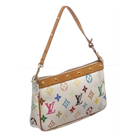 louis vuitton purse with initials|Louis Vuitton white monogram bag.